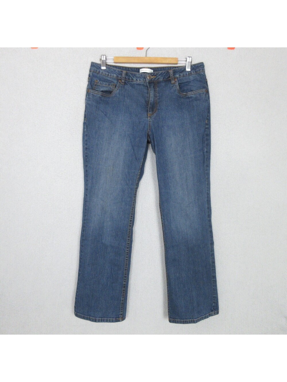Coldwater Creek Jeans Womens Petite P14 Straight Leg Blue Stretch Denim 34x30